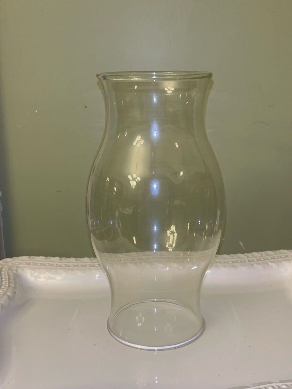 Clear Glass Hurricane/Chimney Lamp Shade